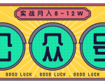 公众号矩阵实战1年多，20多个公众号，关注数70W左右，每个月收益大概在8-12W-云帆项目库