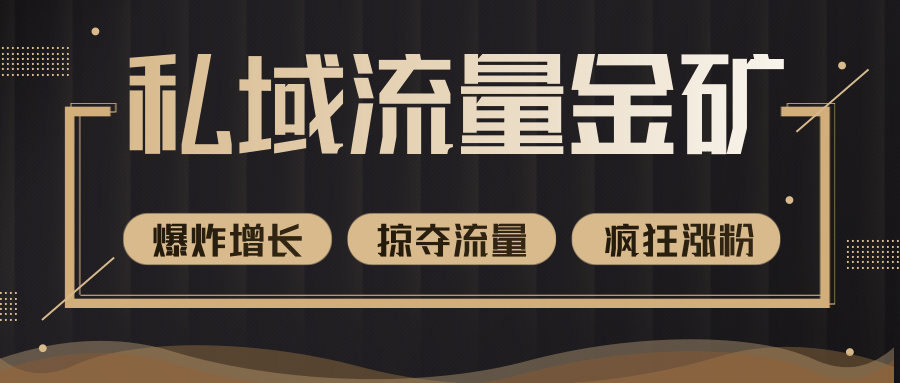 价值2200元私域流量的金矿，循环获取各大媒体精准流量，无限复制网红的精准流量！-云帆项目库
