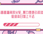 抖音直播间风火轮，暴力微信引流技术，低成本日加上千法-云帆项目库
