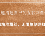 封神学员特训营:快速搭建自己的互联网营销系统,疯狂涨精准粉丝,无限复制网红流量-云帆项目库