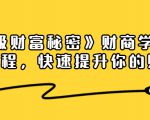 《终极财富秘密》财商学习必修课程，快速提升你的财富（18节视频课）-云帆项目库
