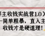 《群主收钱实战营1.0》——简单粗暴,直入主题,收钱才是硬道理-云帆项目库