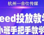 合仕传媒Feed投放教学,手把手教学,开车烧钱必须自己会-云帆项目库