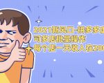 2021新风口-拼多多虚拟店：可多店批量操作，每个店一天收入在200-1000-云帆项目库