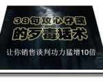 陈增金:38句攻心夺魂的歹毒话术,让你销售谈判功力猛增10倍-云帆项目库
