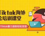 最新Tiktok海外掘金培训课堂：带你玩转Tiktok暴力涨粉轻松变现-云帆项目库