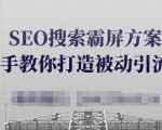 SEO搜索霸屏方案,手把手教你打造被动引流系统【视频课程】-云帆项目库
