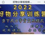 萌飞好物·2022抖音好物分享训练营,当下风口带货变现模式,从入门到精通-云帆项目库