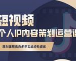 抖音短视频个人ip内容策划实操课,真正做到普通人也能实行落地-云帆项目库