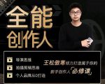王松傲寒·全能创作人思维课，帮你打造创作人IP，全面提升导演思维-云帆项目库