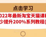 樊剑2022年最新淘宝天猫课程-转化率至少提升200%系列教程(高级)-云帆项目库