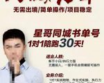 星哥同城教育书单号课程,无需出境简单操作项目稳定-云帆项目库