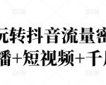 2022玩转抖音流量密码，(直播+短视频+千川)-云帆项目库