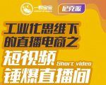 尼克派·工业化思维下的直播电商之短视频锤爆直播间,听话照做执行爆单-云帆项目库