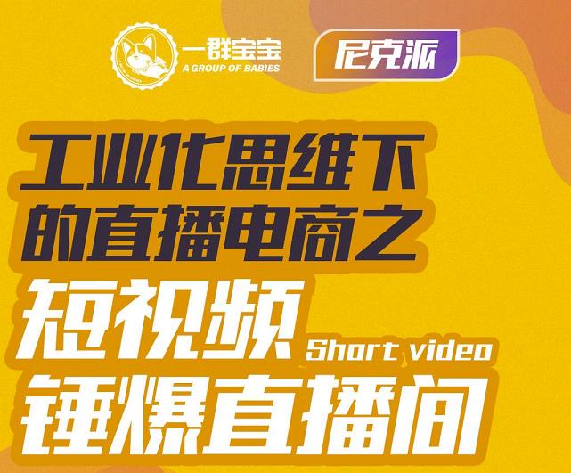 尼克派·工业化思维下的直播电商之短视频锤爆直播间，听话照做执行爆单-云帆项目库