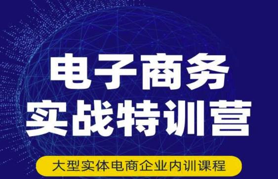 民赛电气内部出品：电子商务实战特训营，全方位带你入门电商，308种方式玩转电商-云帆项目库