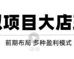 虚拟项目月入几万大店玩法分享，多店操作利润倍增（快速起店盈利）-云帆项目库