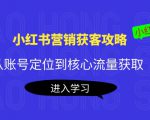 小红书营销获客攻略：从账号定位到核心流量获取，爆款笔记打造-云帆项目库