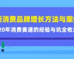 新消费品牌增长方法与案例精华课：20年消费赛道的经验与坑全收录-云帆项目库