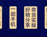好物分享高阶实操课：0基础一部手机做好好物分享带货（24节课）-云帆项目库