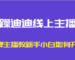 暴躁迪迪线上主播课，金牌主播教新手小白如何开播-云帆项目库