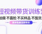 短视频带货训练营：不拍摄 不露脸 不买样品 不囤货发货 简单粗暴混剪带货（第三期）-云帆项目库