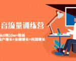 美业抖音流量训练营:从0到10w+粉丝 让你的门店用户增长+业绩增长+利润增长-云帆项目库