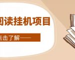 全自动阅读挂机项目,号称单窗10r,全套脚本+教程,小白上手简单-云帆项目库