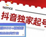 抖音独家起号，一天引流500+精准粉，适合各类行业（9节视频课）-云帆项目库