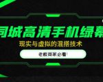 同城高清手机绿幕，直播间现实与虚拟的混搭技术，老板商家必看！-云帆项目库