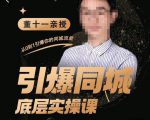 董十一·引爆同城底层实操课,短视频+模板+直播+矩阵+投放,一套可复制的同城短视频打法-云帆项目库