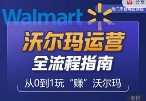 沃尔玛店铺前期运营从零到一最全指南,全面挖掘沃尔玛入门盲区,深度打造新手实操技巧-云帆项目库