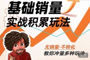 内功丨淘系基础销量实战积累玩法，无销量·不转化，教你冲量多种玩法-云帆项目库