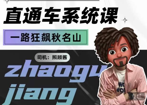 照顾酱·直通车系统课，从0到1搭建你的付费推广思维，讲基础，讲思路，讲方法，也讲实操-云帆项目库