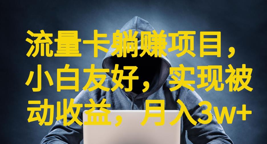 流量卡躺赚项目，小白友好，开设后台，实现被动收益，只要出卡，就能一直赚钱，利润高昂【揭秘】-云帆项目库