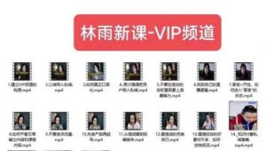 林雨新课VIP频道,玩赚私域/朋友圈/社群-云帆项目库