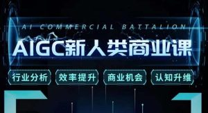 张诗童·AIGC新人类商业课,行业分析/效率提升/商业机会/认知升维-云帆项目库