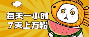 暴力涨粉项目:每天一小时,七天上万粉【揭秘】-云帆项目库