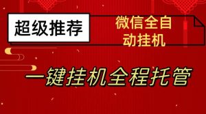 最新微信挂机躺赚项目,每天日入20—50,微信越多收入越多【揭秘】-云帆项目库