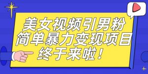 价值3980的男粉暴力引流变现项目，一部手机简单操作，新手小白轻松上手，每日收益500+【揭秘】-云帆项目库