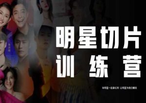 王子·明星切片线上训练营（2023），和明星一起拿红利，让明星为我们赚钱-云帆项目库