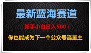 最新蓝海赛道,新手小白日入500+,你也能成为下一个公众号流量主【揭秘】-云帆项目库