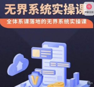 老衲·无界系统实操课,全体系落地无界改版后选择、出价、高投产做付费引流-云帆项目库