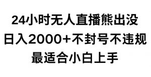 快手24小时无人直播熊出没,不封直播间,不违规,日入2000+,最适合小白上手,保姆式教学【揭秘】-云帆项目库