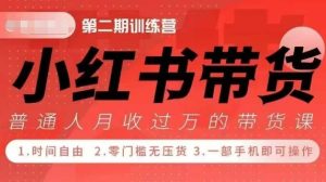 小Red书带货42天训练营 2.0版,宝妈+自由职+上班族+大学生,提高副业收入的大红利项目-云帆项目库
