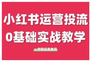 小红书运营投流,小红书广告投放从0到1的实战课,学完即可开始投放-云帆项目库