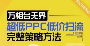 超低PPC低价扫流完整策略方法,最新低价扫流底层逻辑,万相台无界低价扫流实战流程方法-云帆项目库
